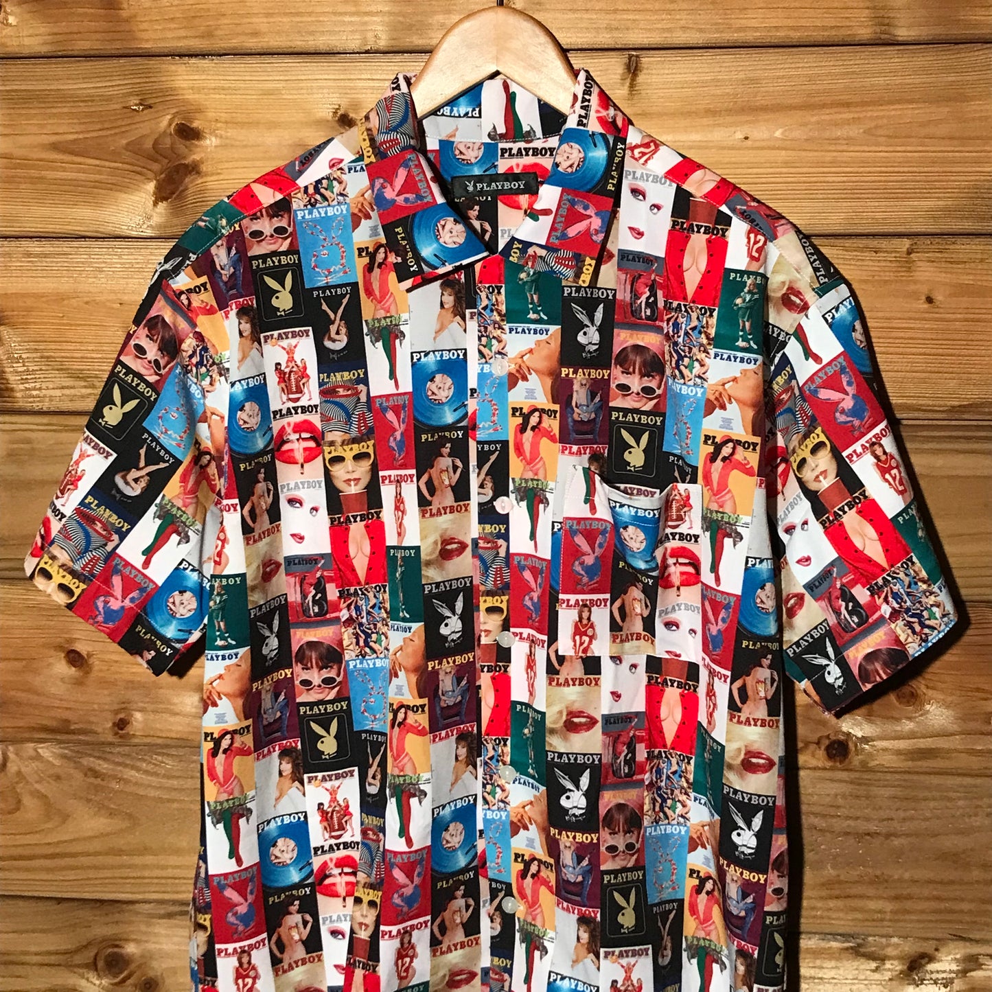 Playboy x Freaks Store Covers Print rayon shirt