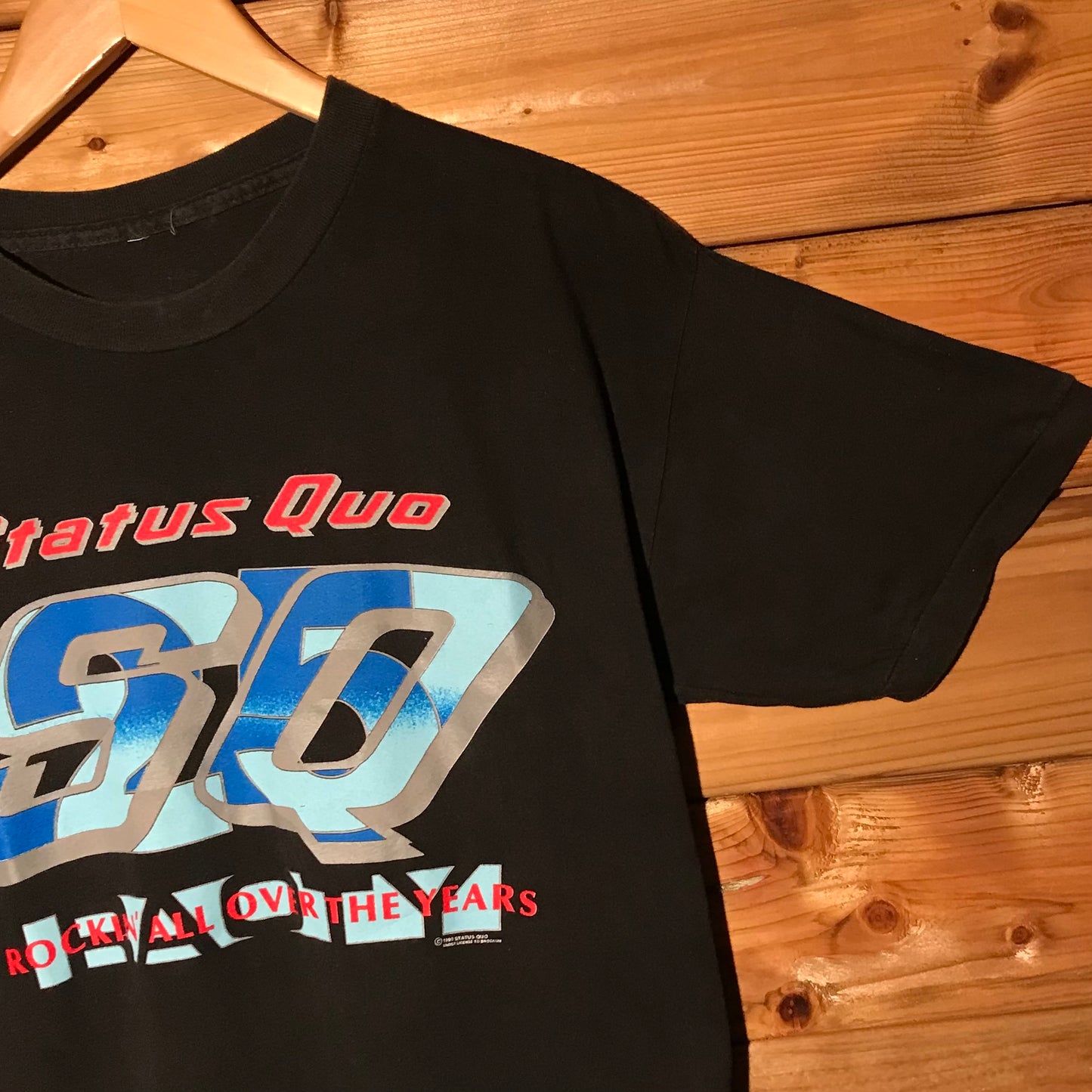 1990 Status Quo Rockin' All Over The Years UK Tour t shirt