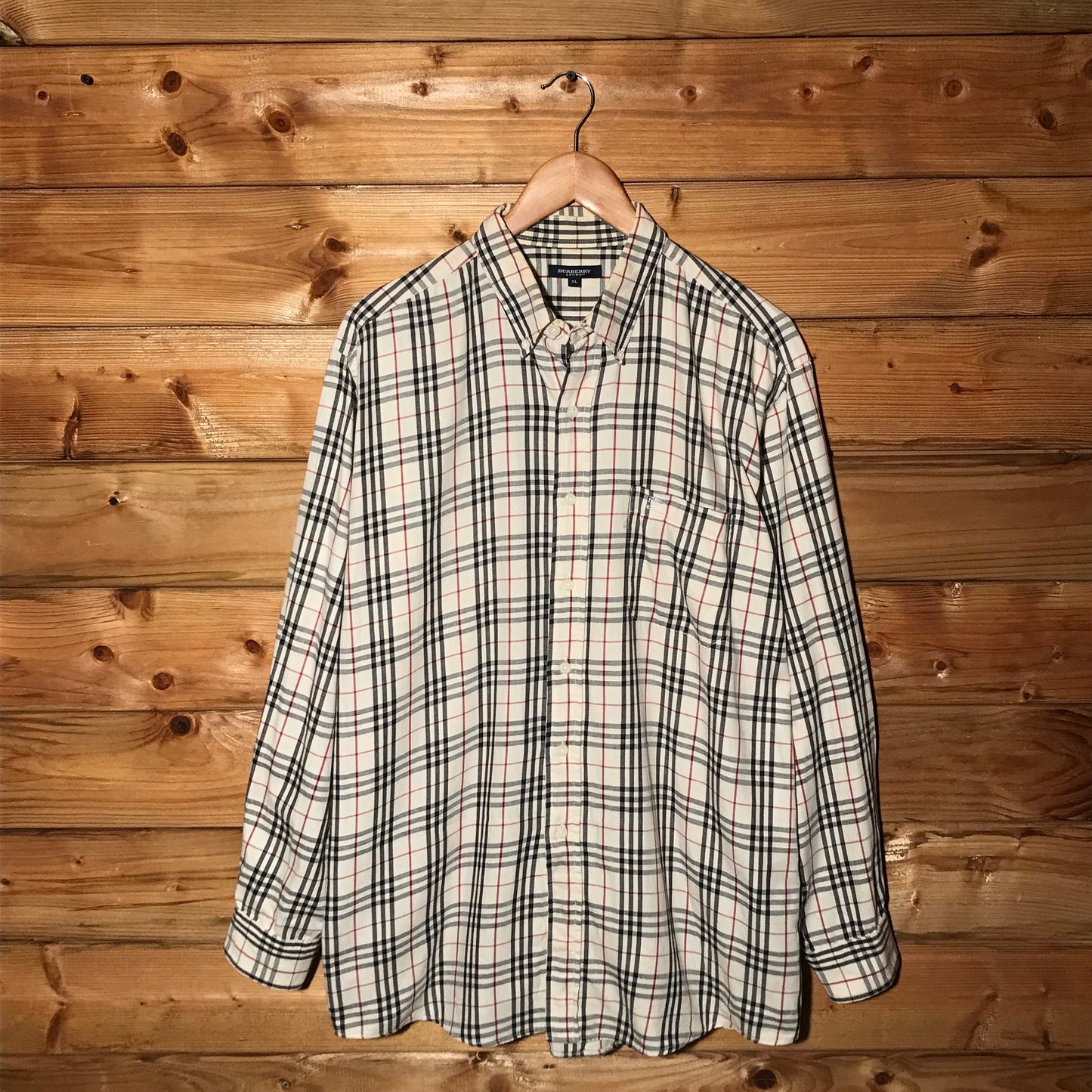 Burberry Nova Check Pattern long sleeve button up shirt