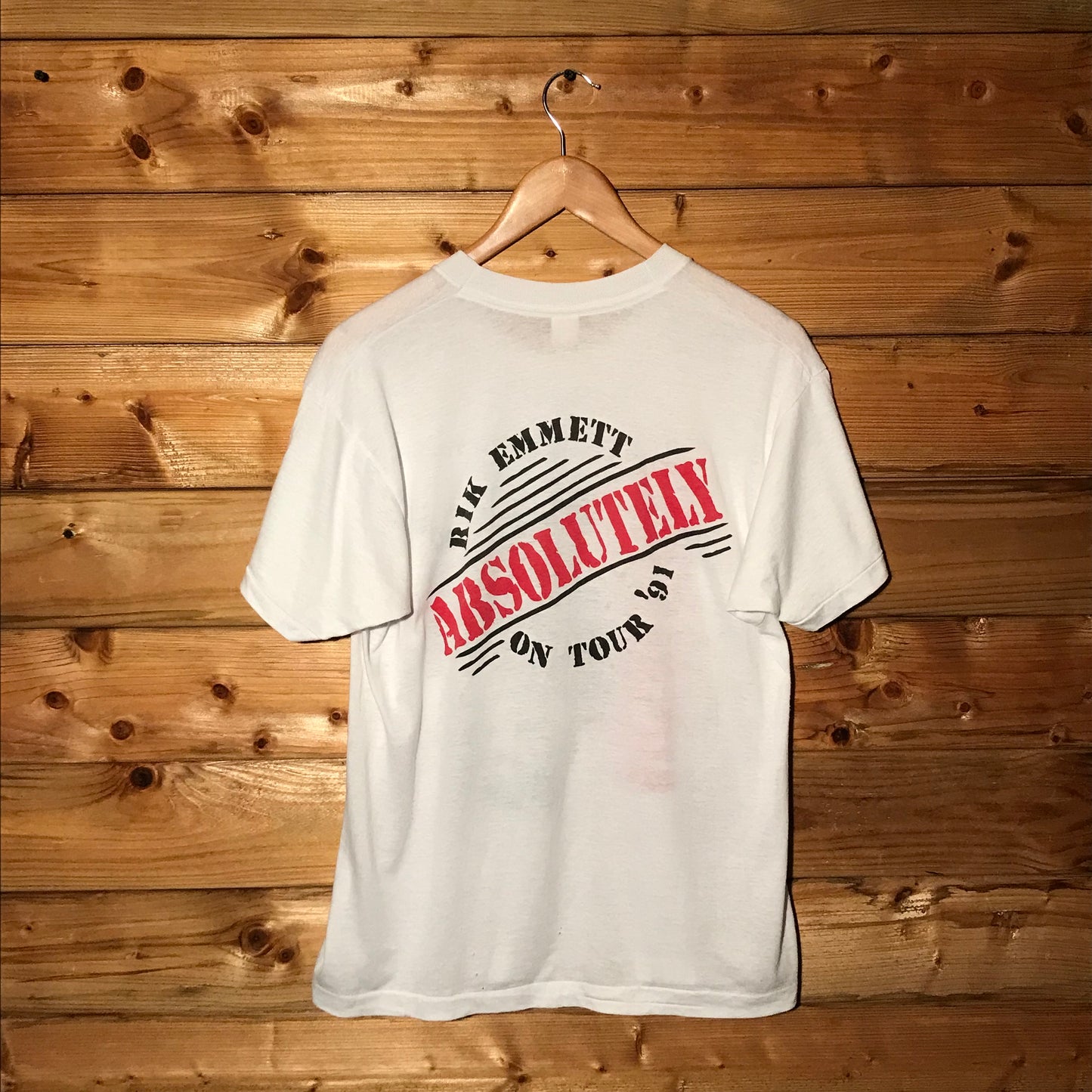 1991 Rik Emmett Absolutely USA Tour t shirt