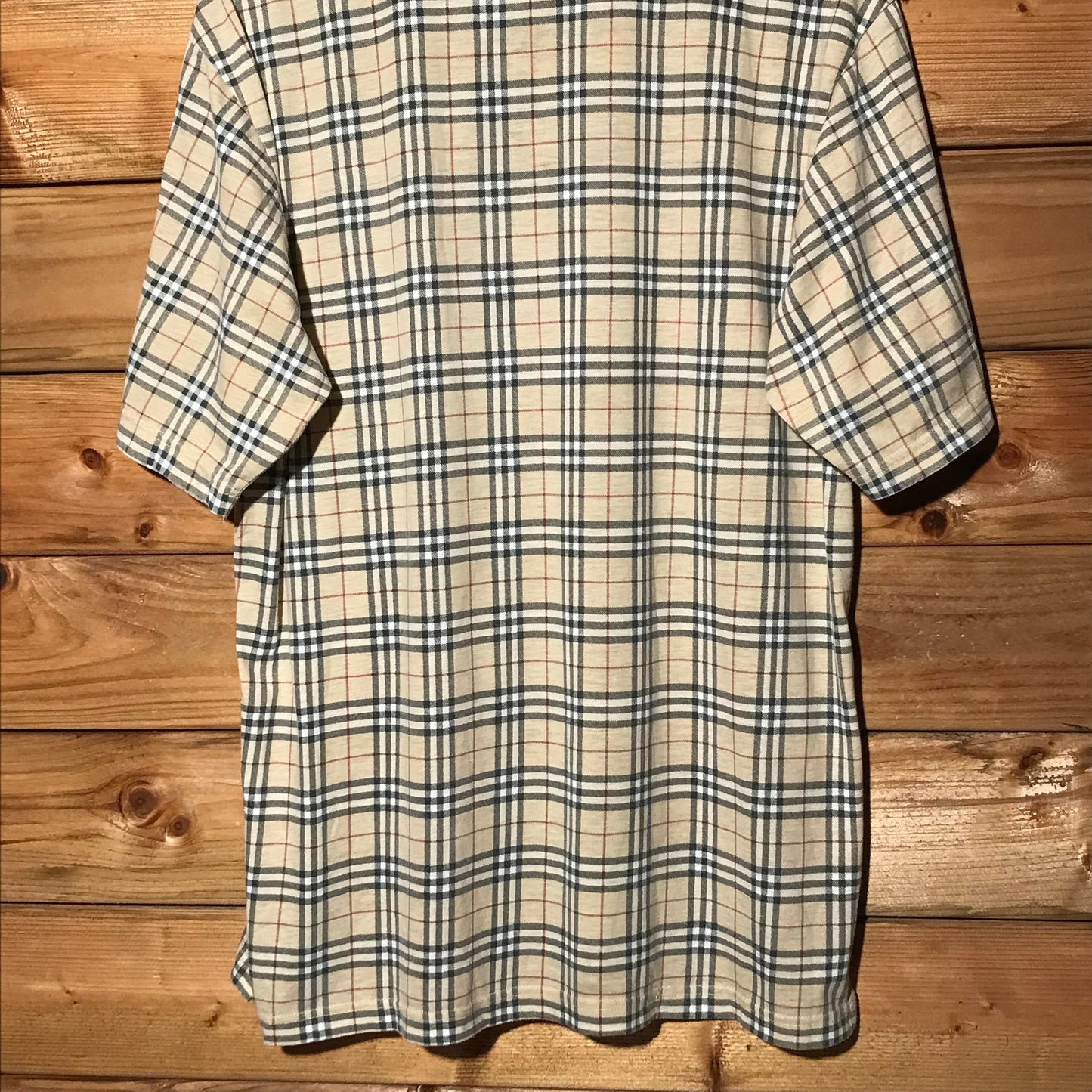 Burberry Nova Check Pattern short sleeve polo t shirt