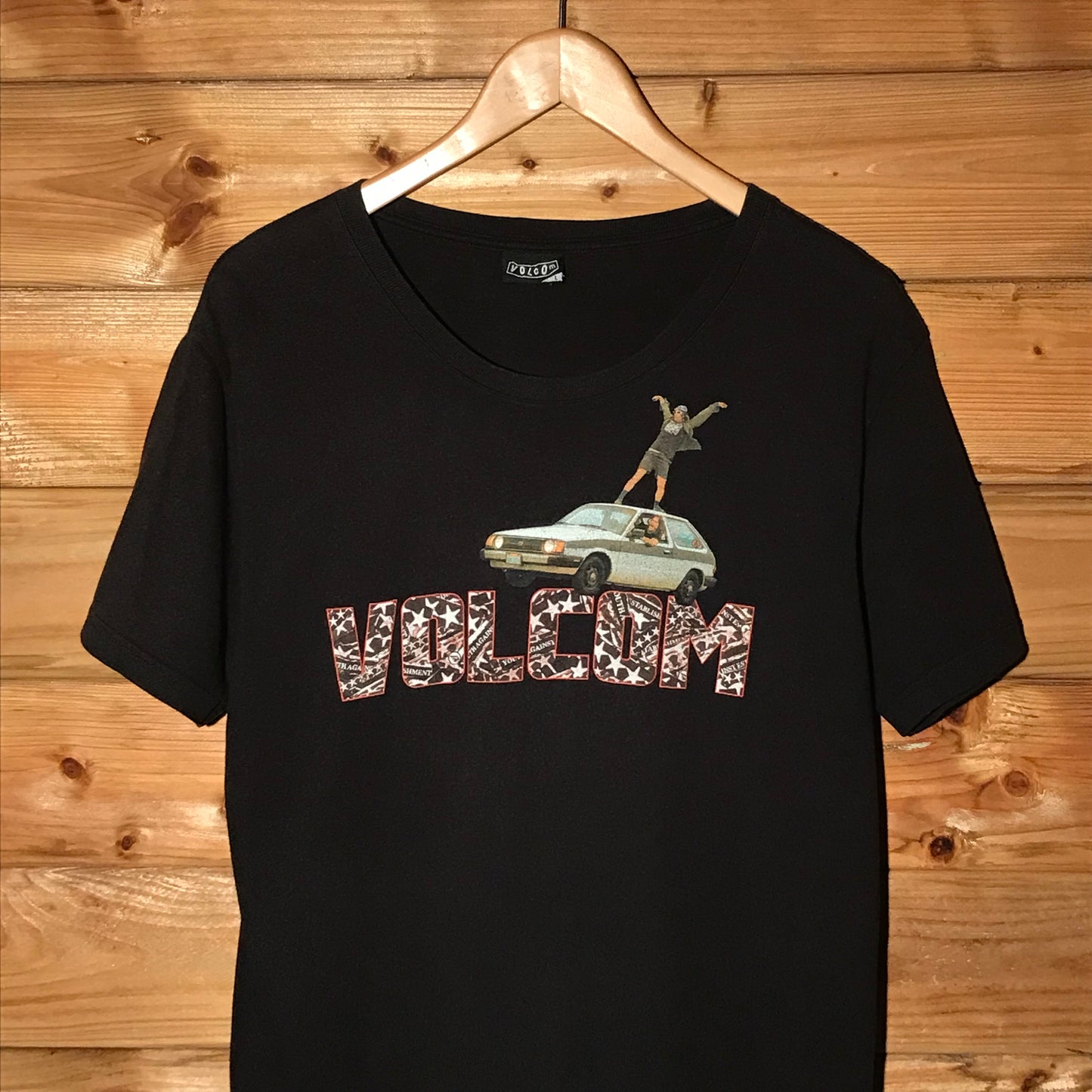 Volcom Stone Youth Against Establishment Car Surfing t shirt