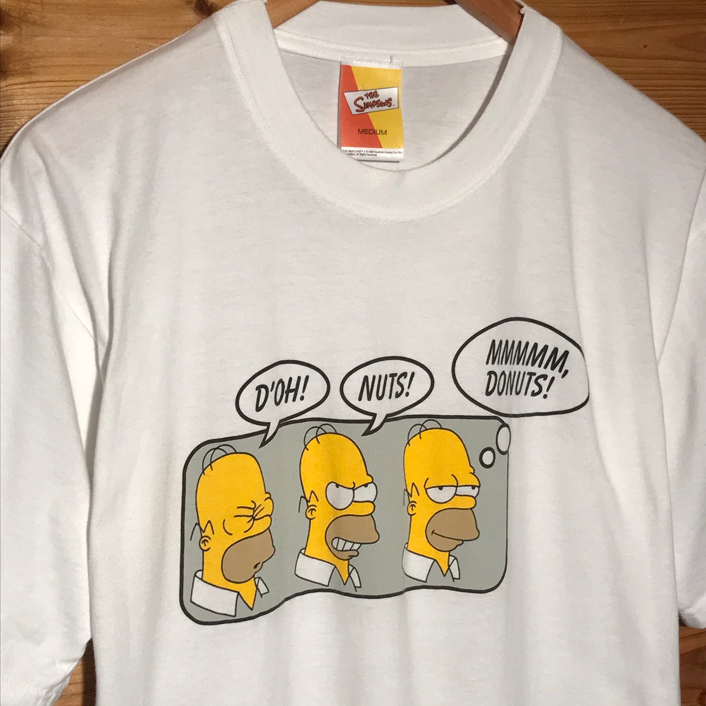 1998 The Simpsons Homer Donuts t shirt