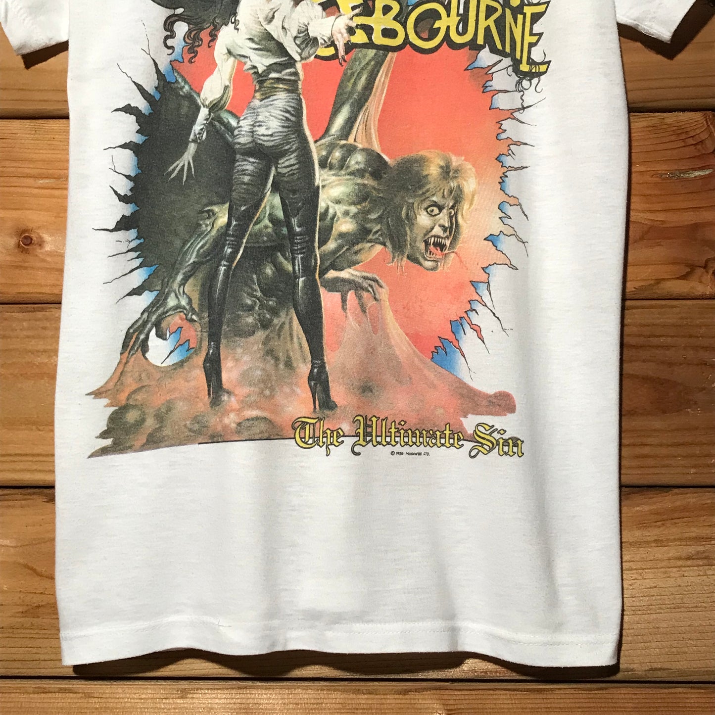 1988 Ozzy Osbourne The Ultimate Sin UK Tour t shirt