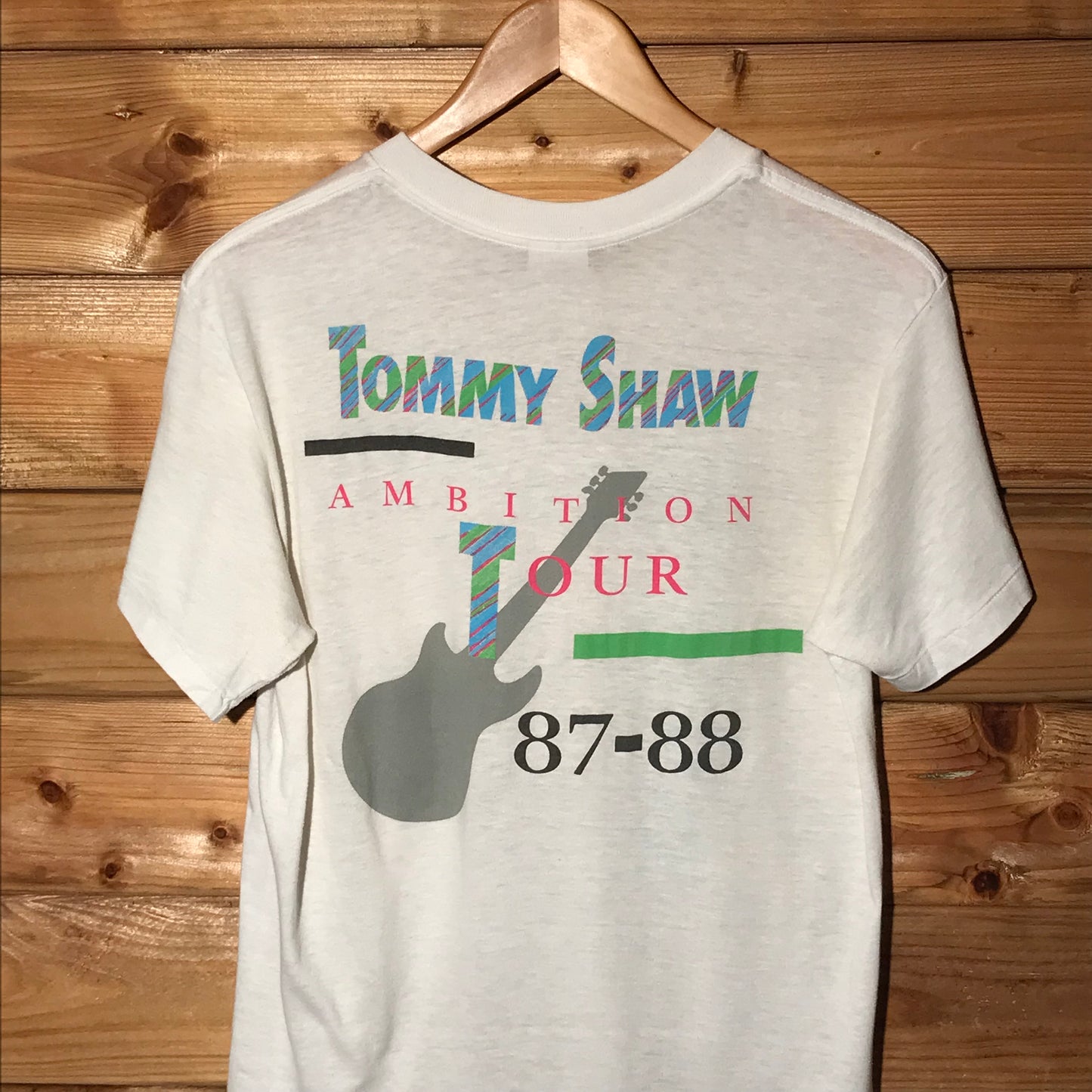 1987 Tommy Shaw Ambition USA Tour t shirt