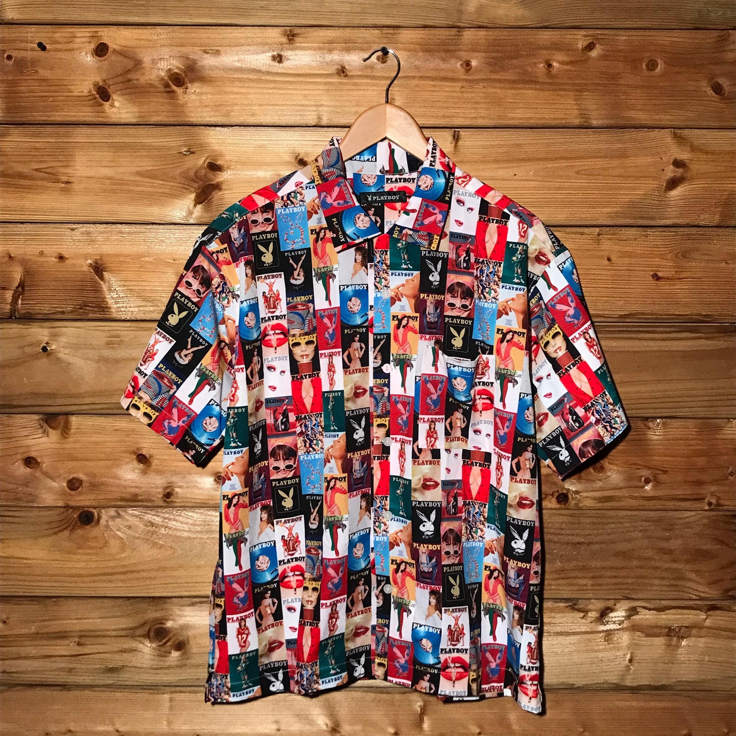 Playboy x Freaks Store Covers Print rayon shirt