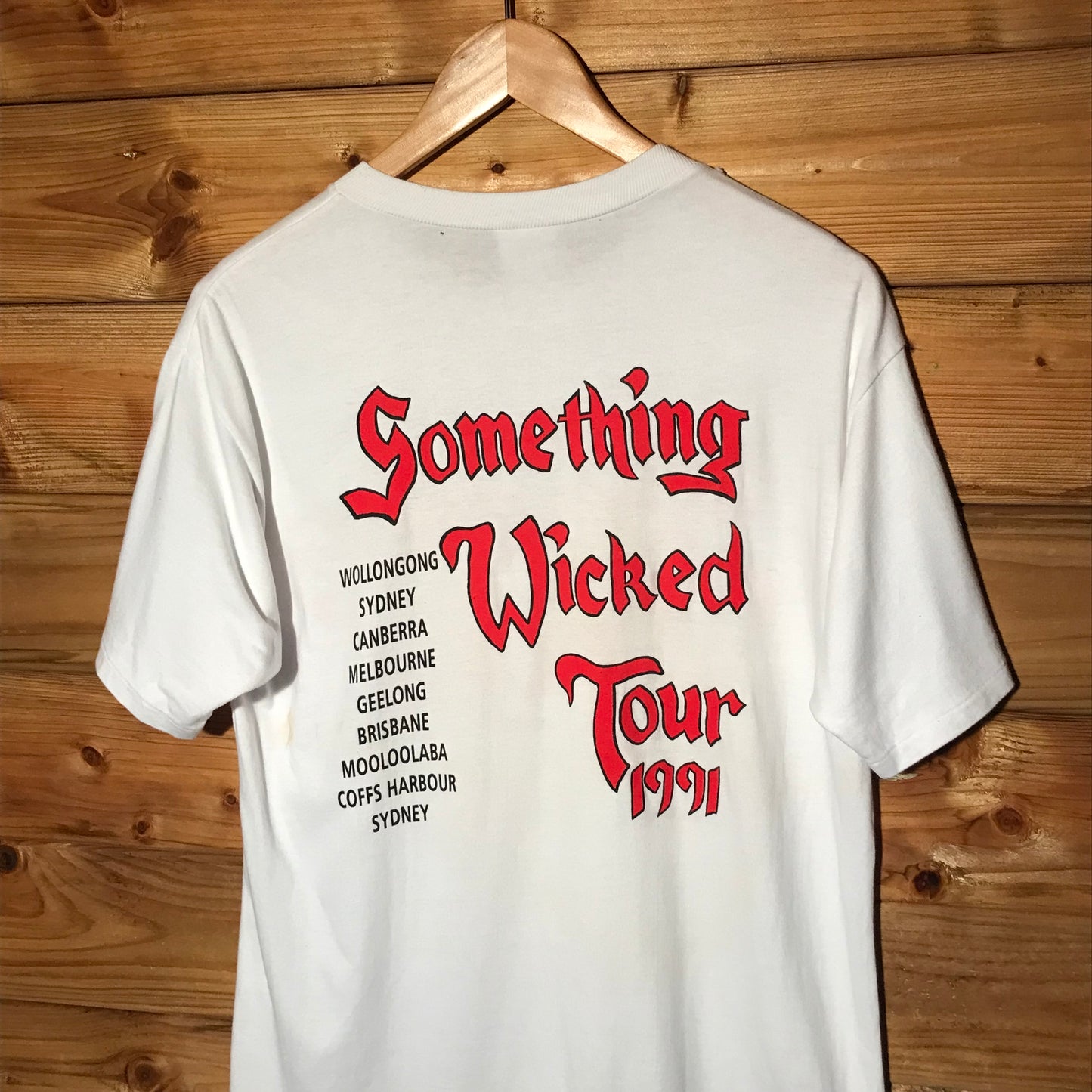 1991 The Screaming Jets Something Wicked Tour t shirt