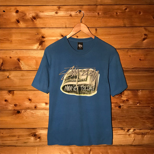 Stüssy Money Folda Centre Spellout t shirt