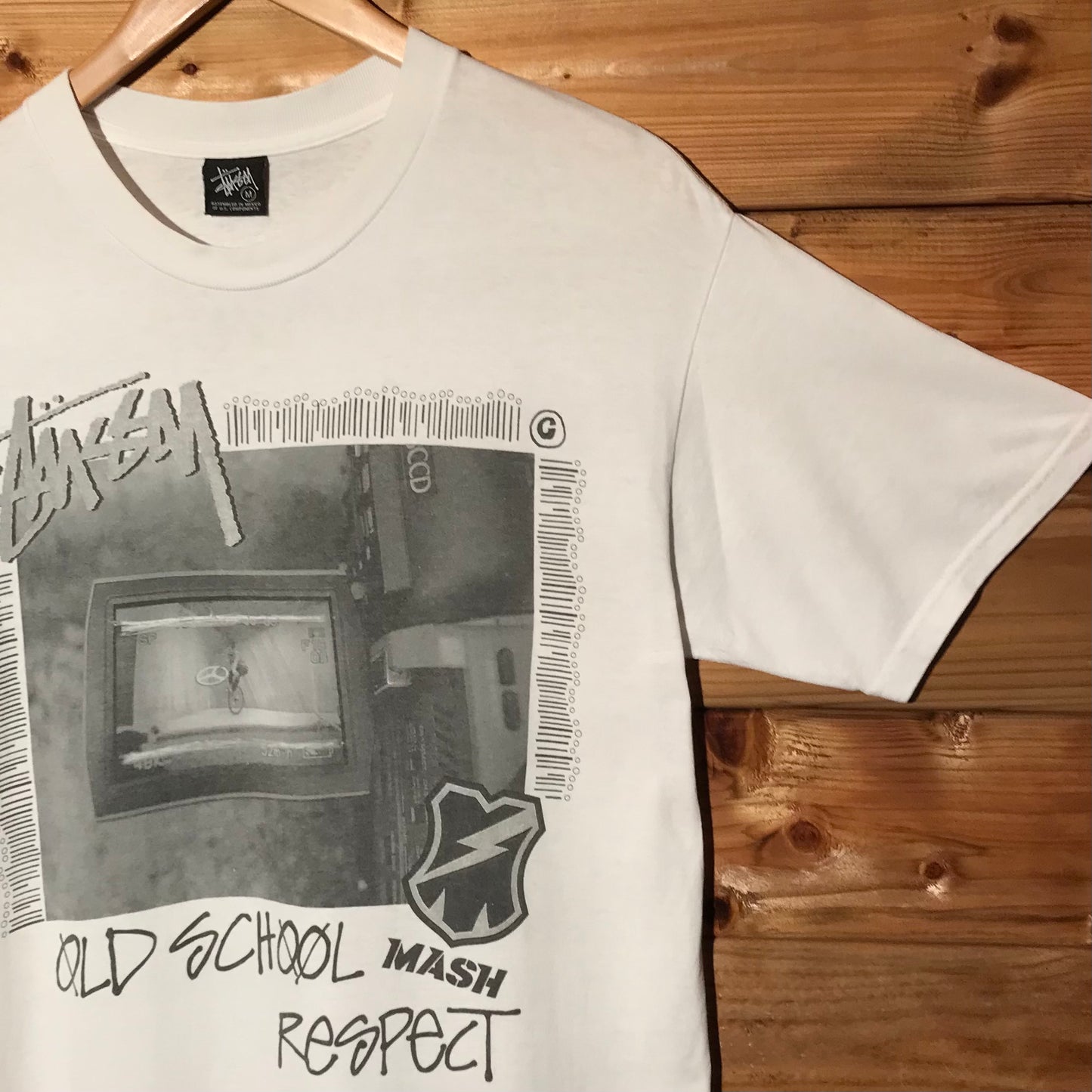 2007 Stüssy x Mash SF Old School Respect t shirt