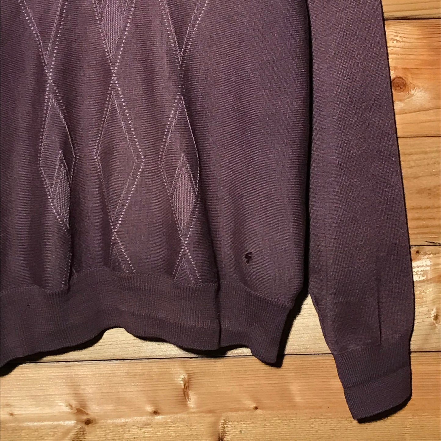 Gabicci Tonal Diamond knit sweatshirt