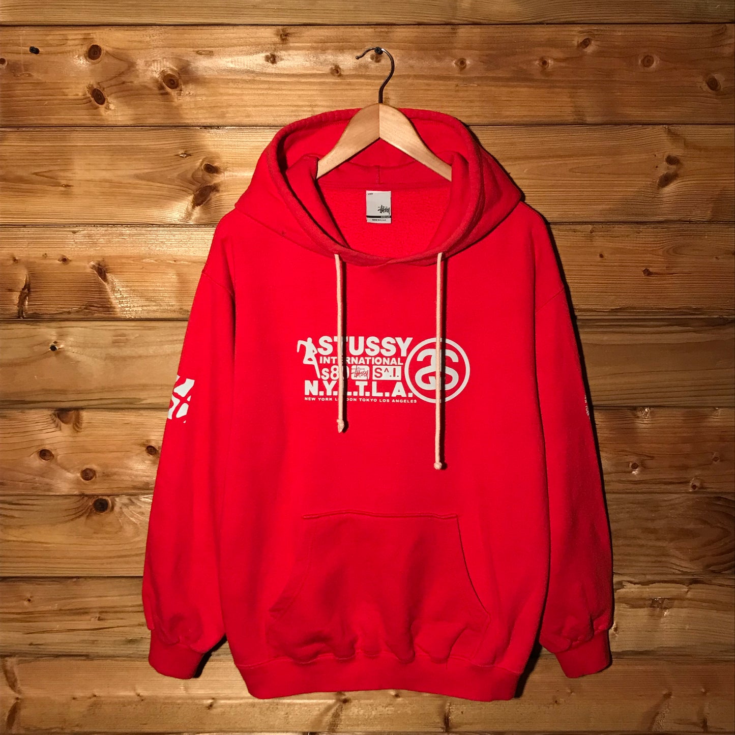 Stüssy International NYLTLA Spellout Link Logo hoodie