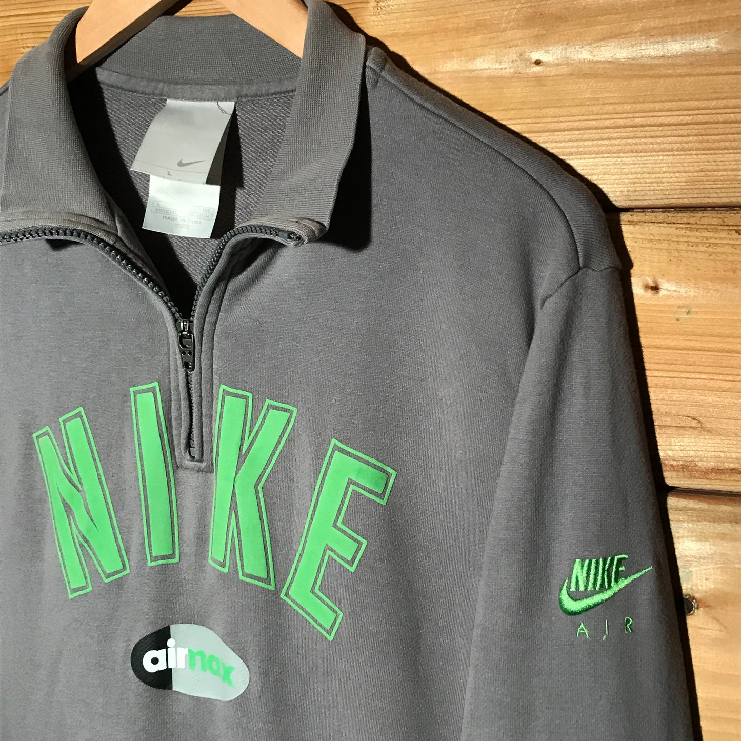 Nike Air Max Arc Spellout quarter zip sweatshirt