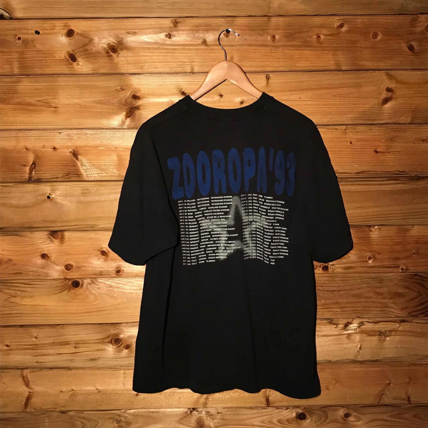 1993 U2 Zoo TV Zooropa Europe Tour t shirt