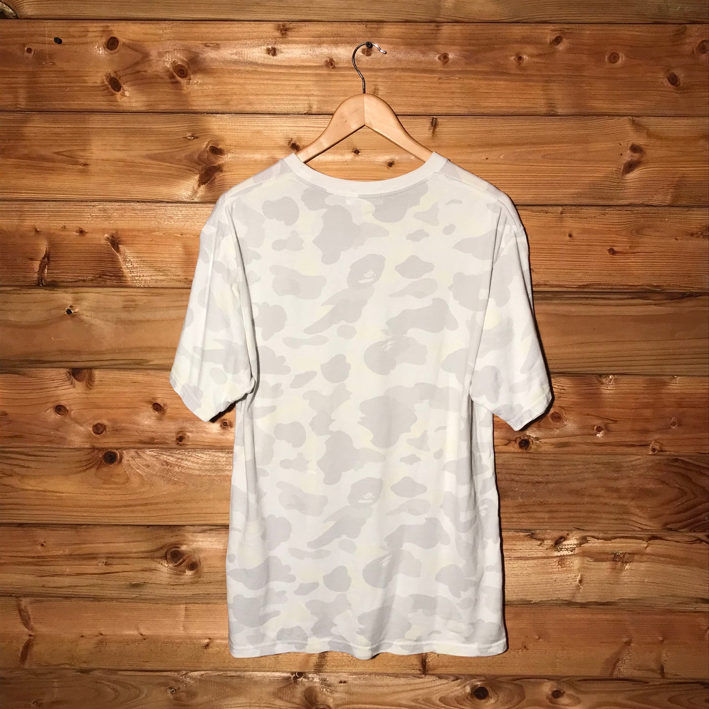 Bape, A Bathing Ape College Glow In The Dark Camo AOP t shirt