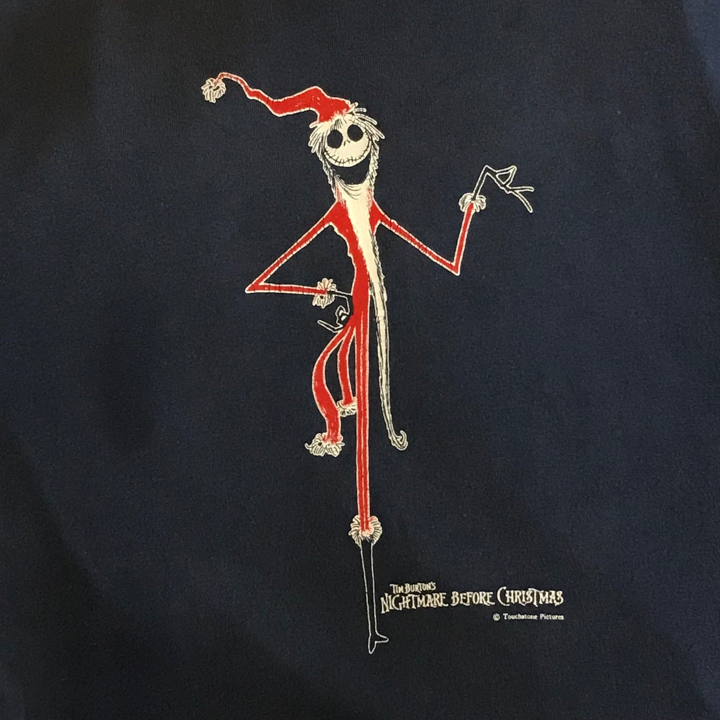 1993 Nightmare Before Christmas Jack Skellington Santa Costume t shirt