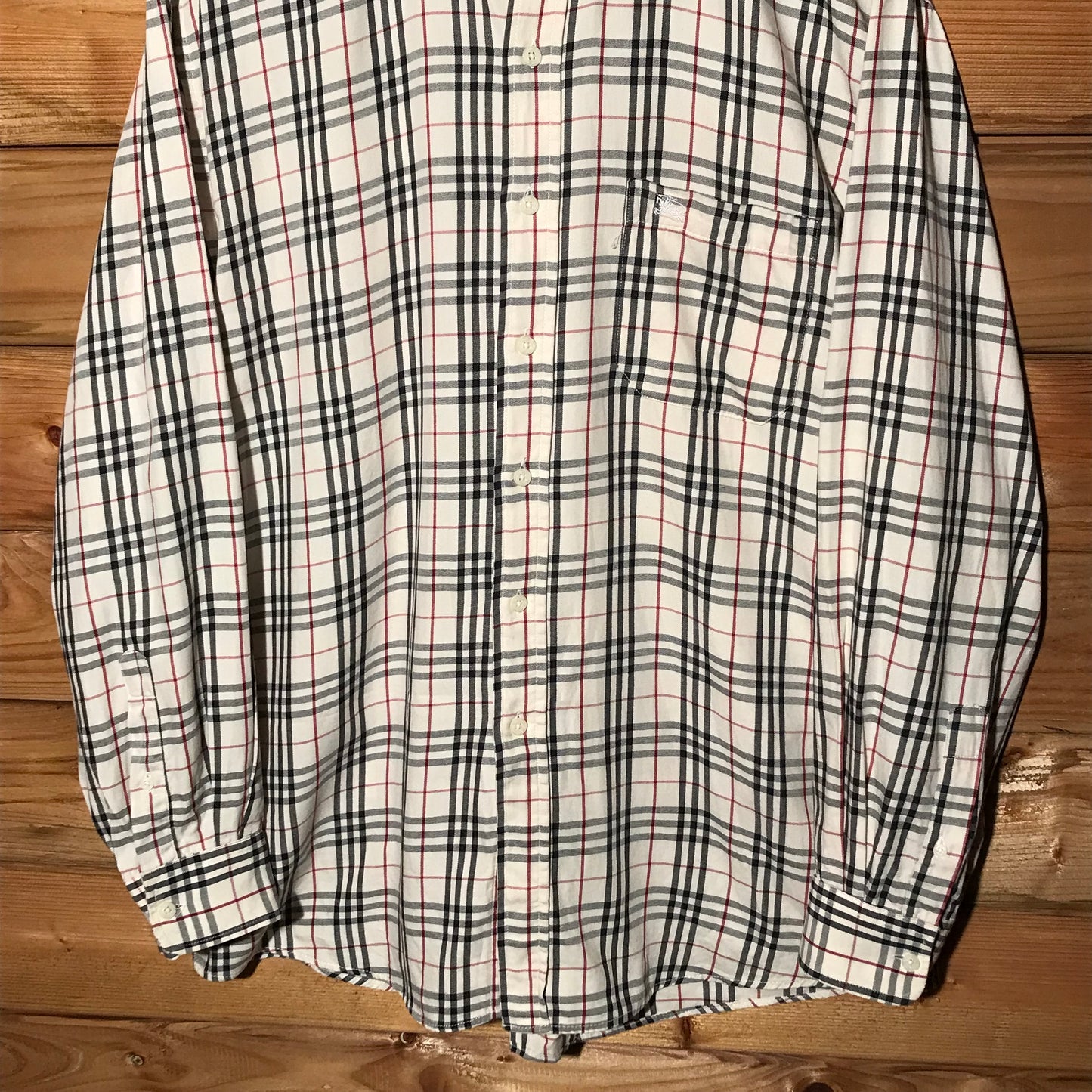 Burberry Nova Check Pattern long sleeve button up shirt