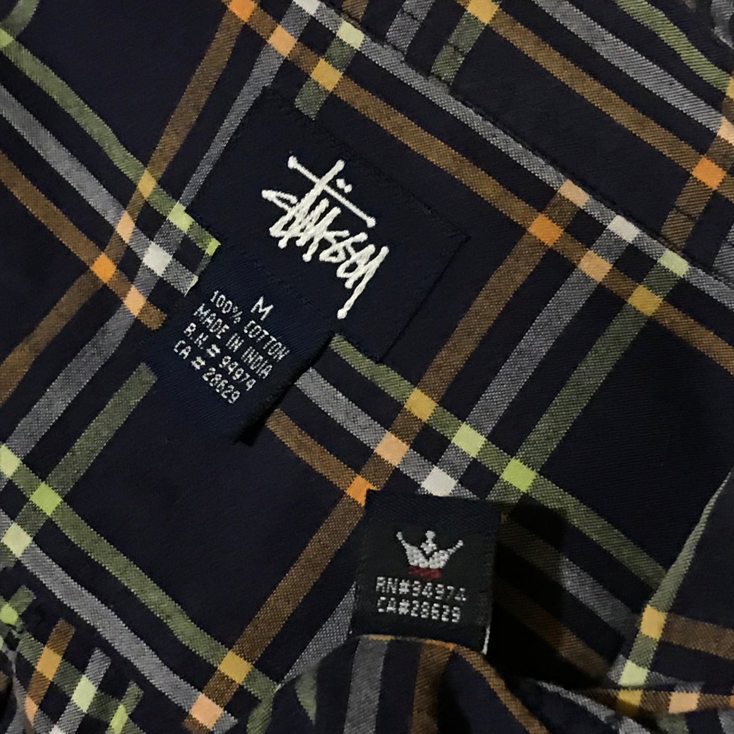 Stüssy Plaid Pattern short sleeve button up shirt