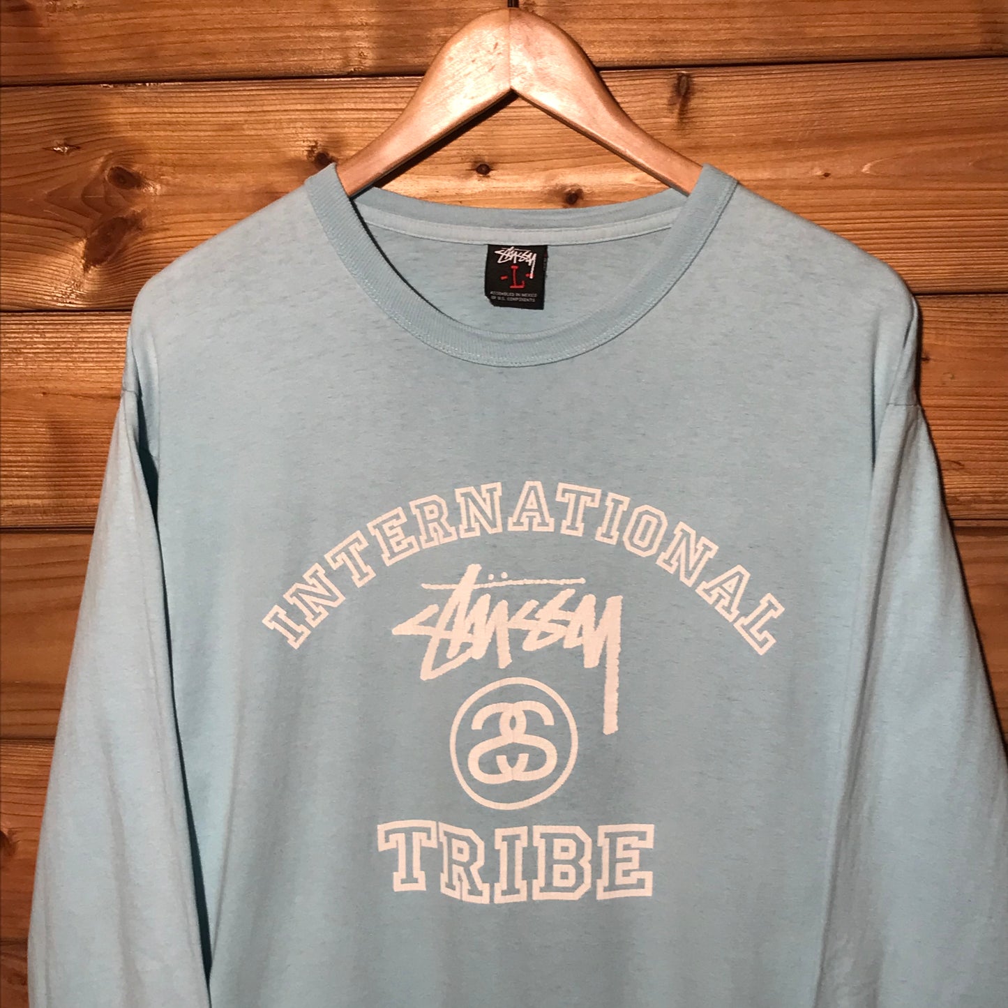 Stüssy International Tribe spellout long sleeve t shirt