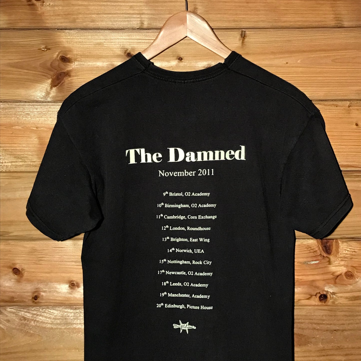 2011 The Damned 35th Anniversary Tour t shirt