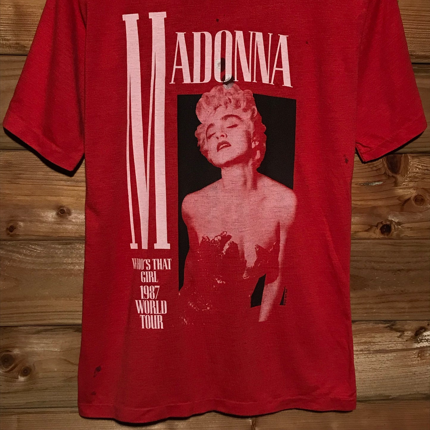 1987 Madonna Who's That Girl World Tour t shirt