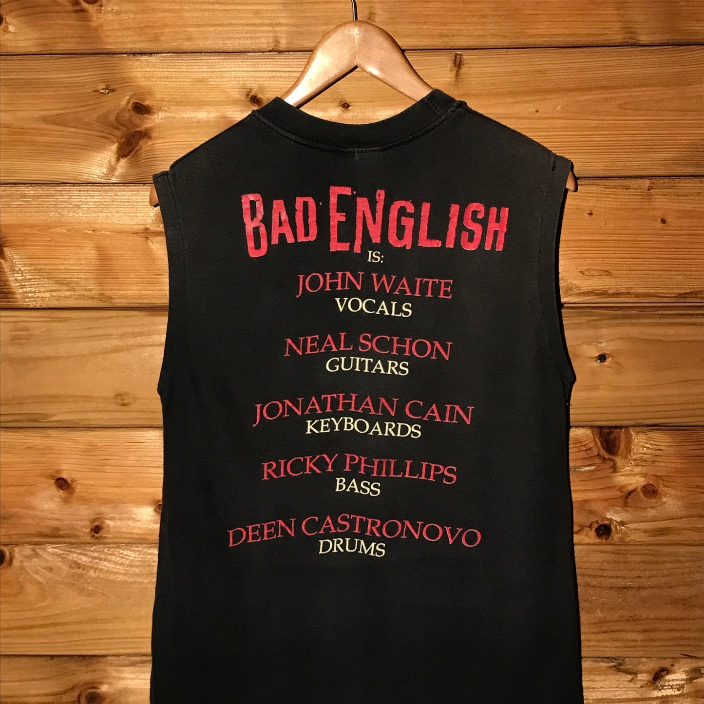 1989 Bad English Album World Tour tank top t shirt