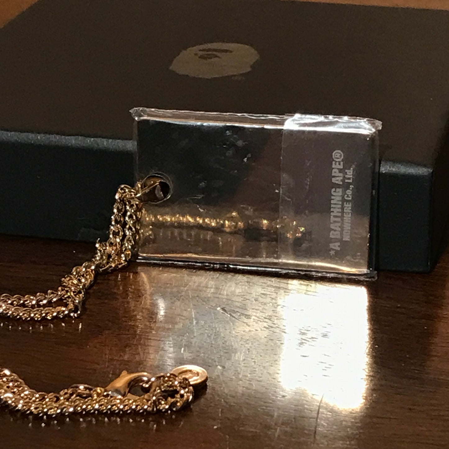 Bape, A Bathing Ape Members Card chain necklace