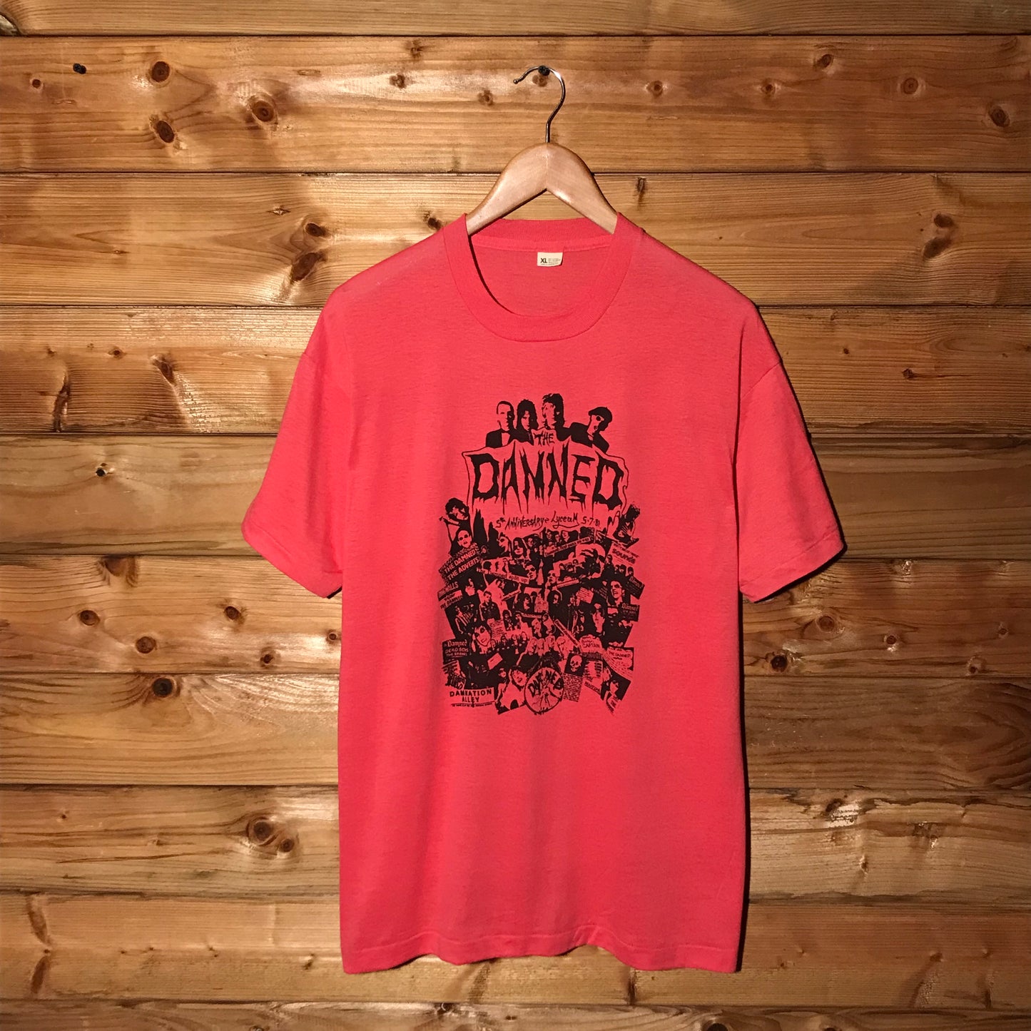 1981 The Damned 5th Anniversary Lyceum Concert t shirt