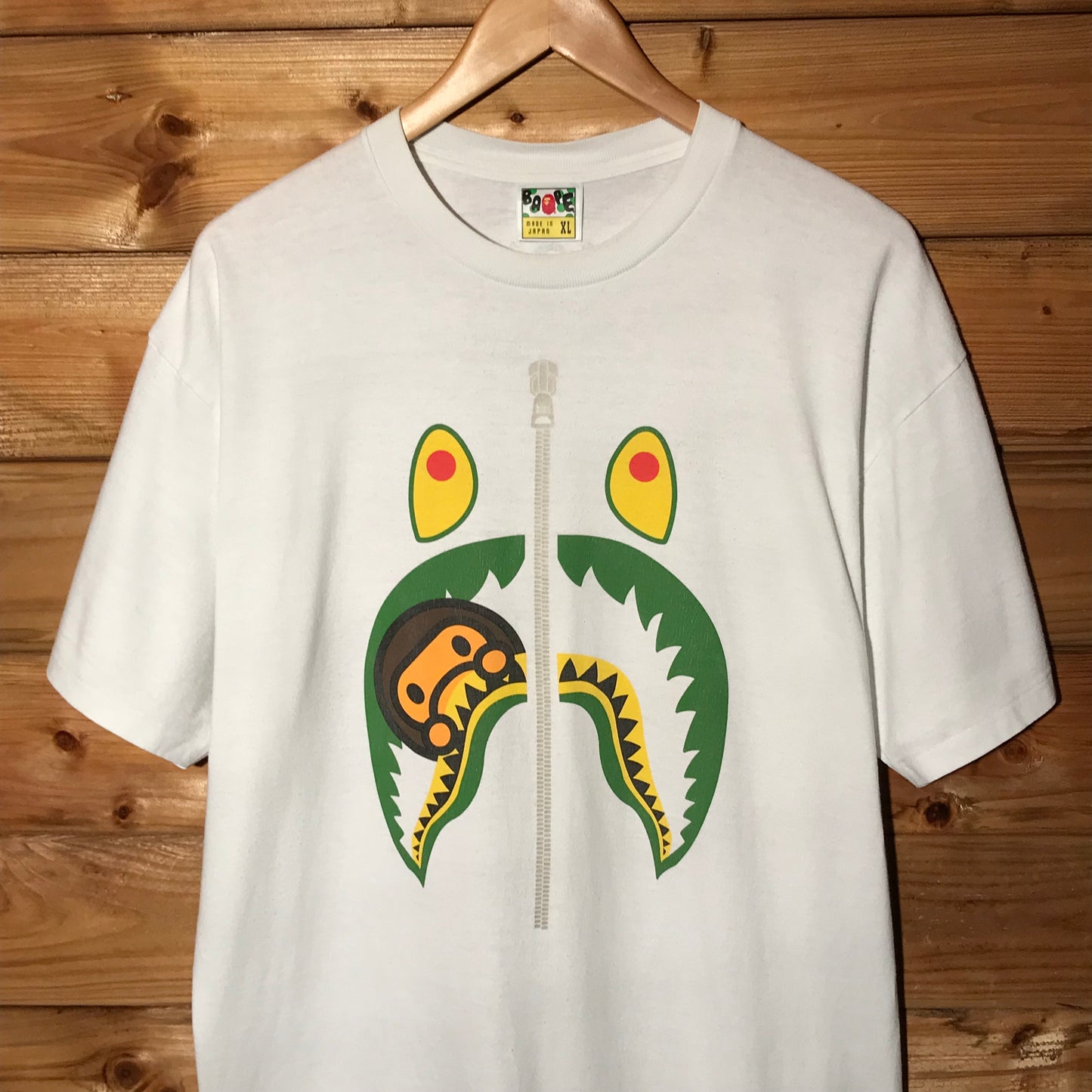 2008 Bape, A Bathing Ape Milo and Shark Face t shirt