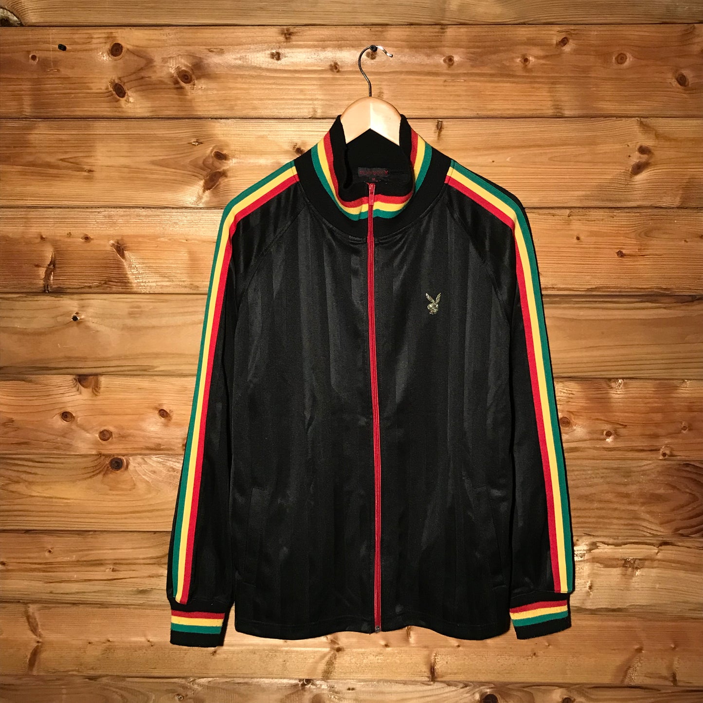 Playboy Bunny Rasta Striped track jacket