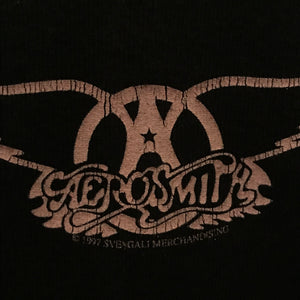 1997 Aerosmith Pink Centre Spellout Song Promo Baby Style t shirt