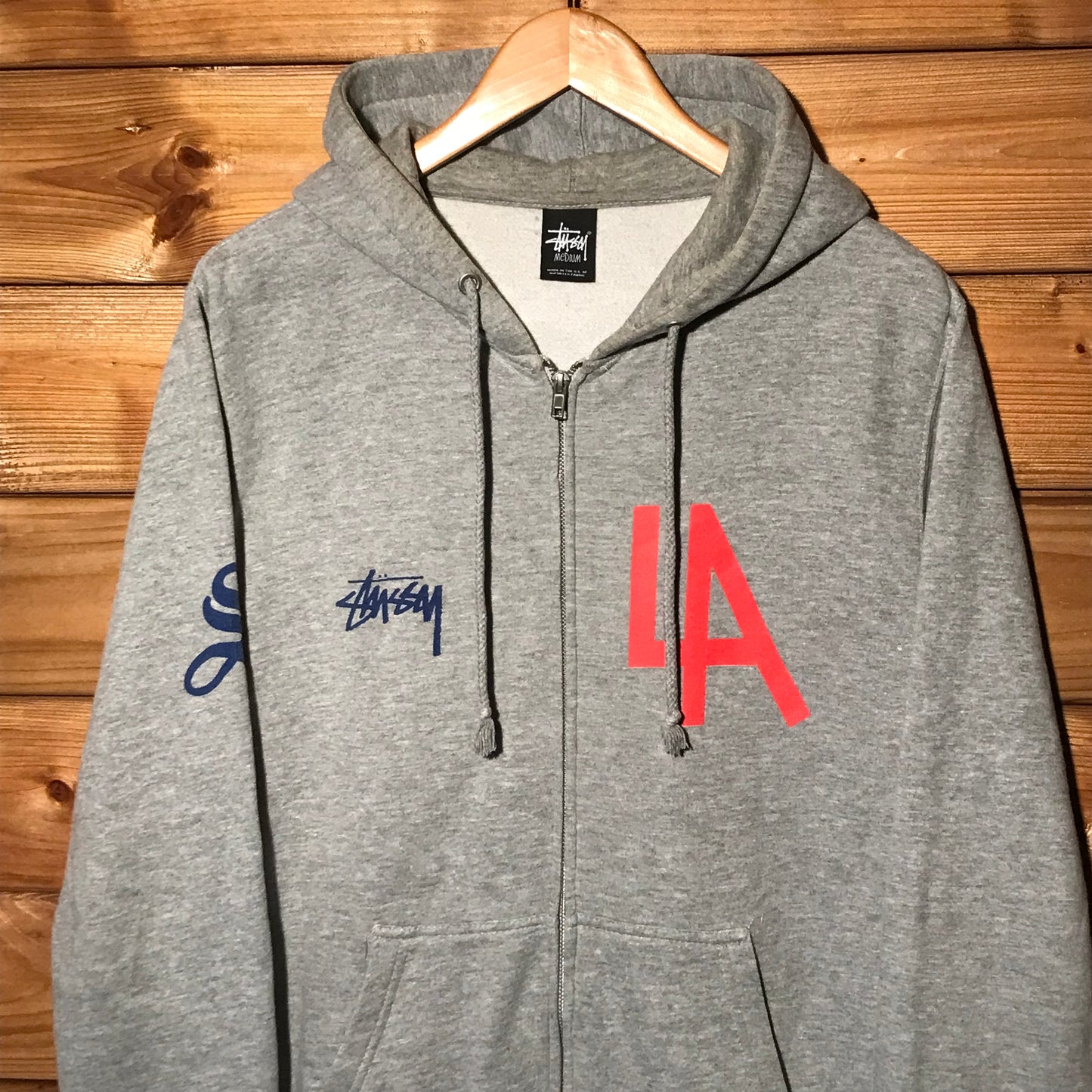 Stüssy Athletics Los Angeles zip up hoodie