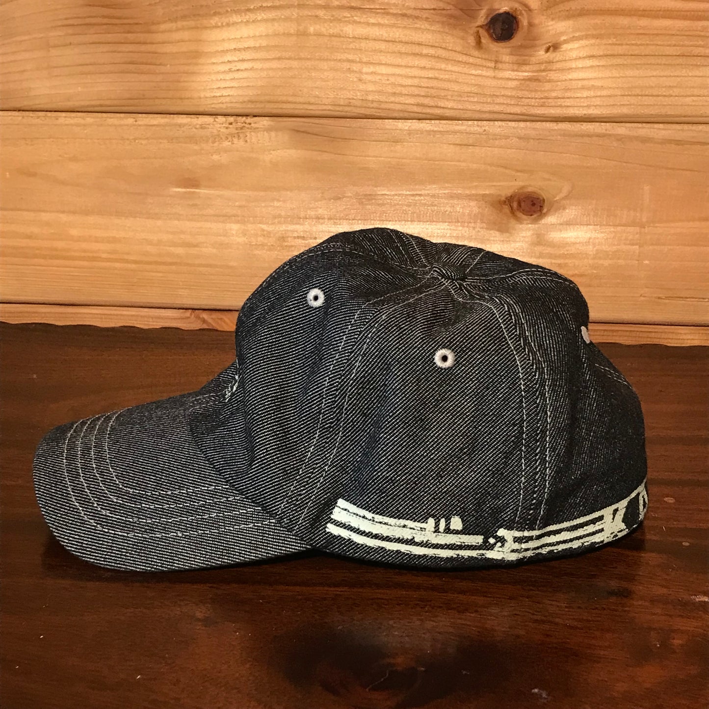 Kangol Wrapped Spellout denim cap