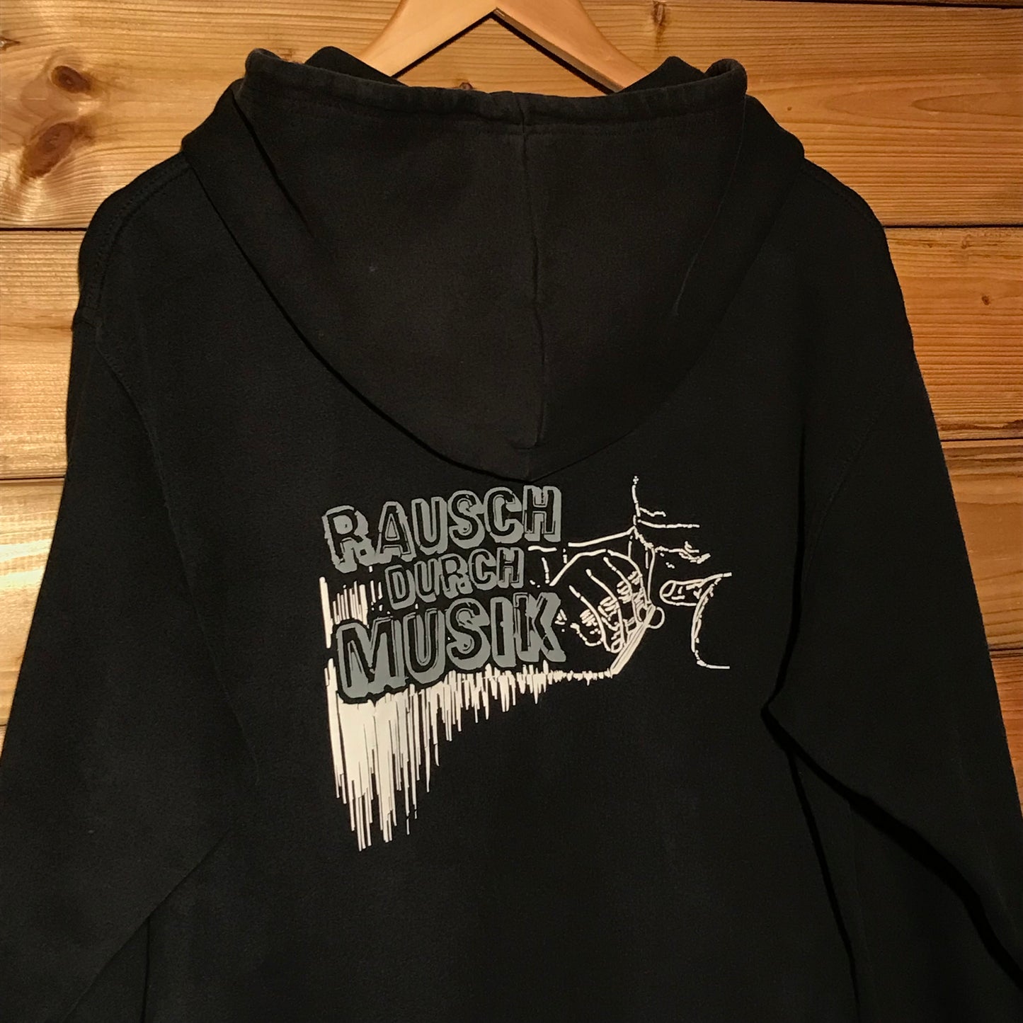 Sitte Rausch Durch Musik Centre Spellout hoodie