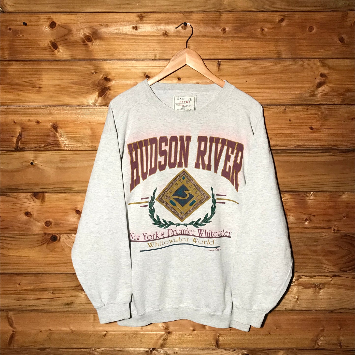 1992 Hudson River Whitewater World sweatshirt