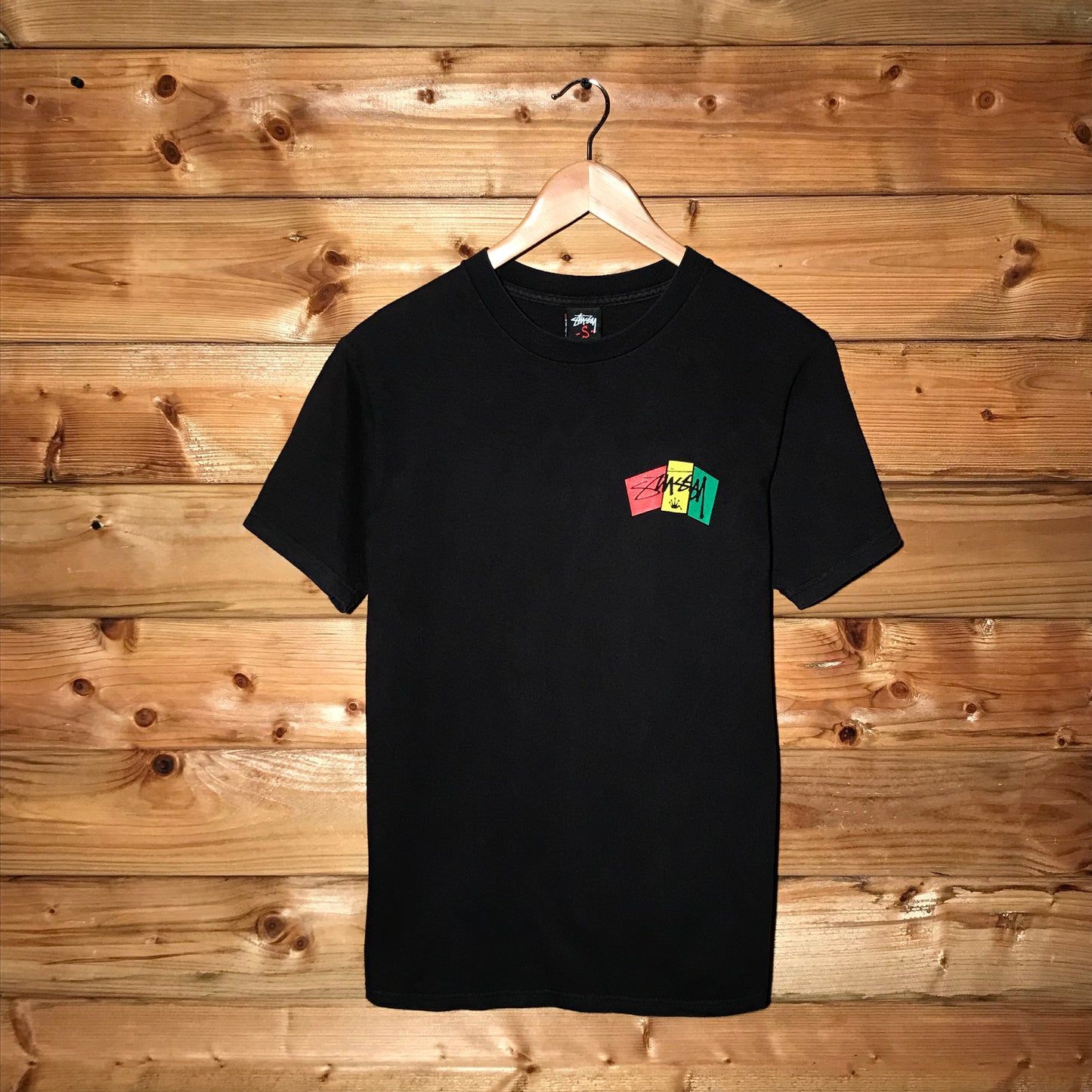 Stüssy Rasta Blocks Script Spellout t shirt