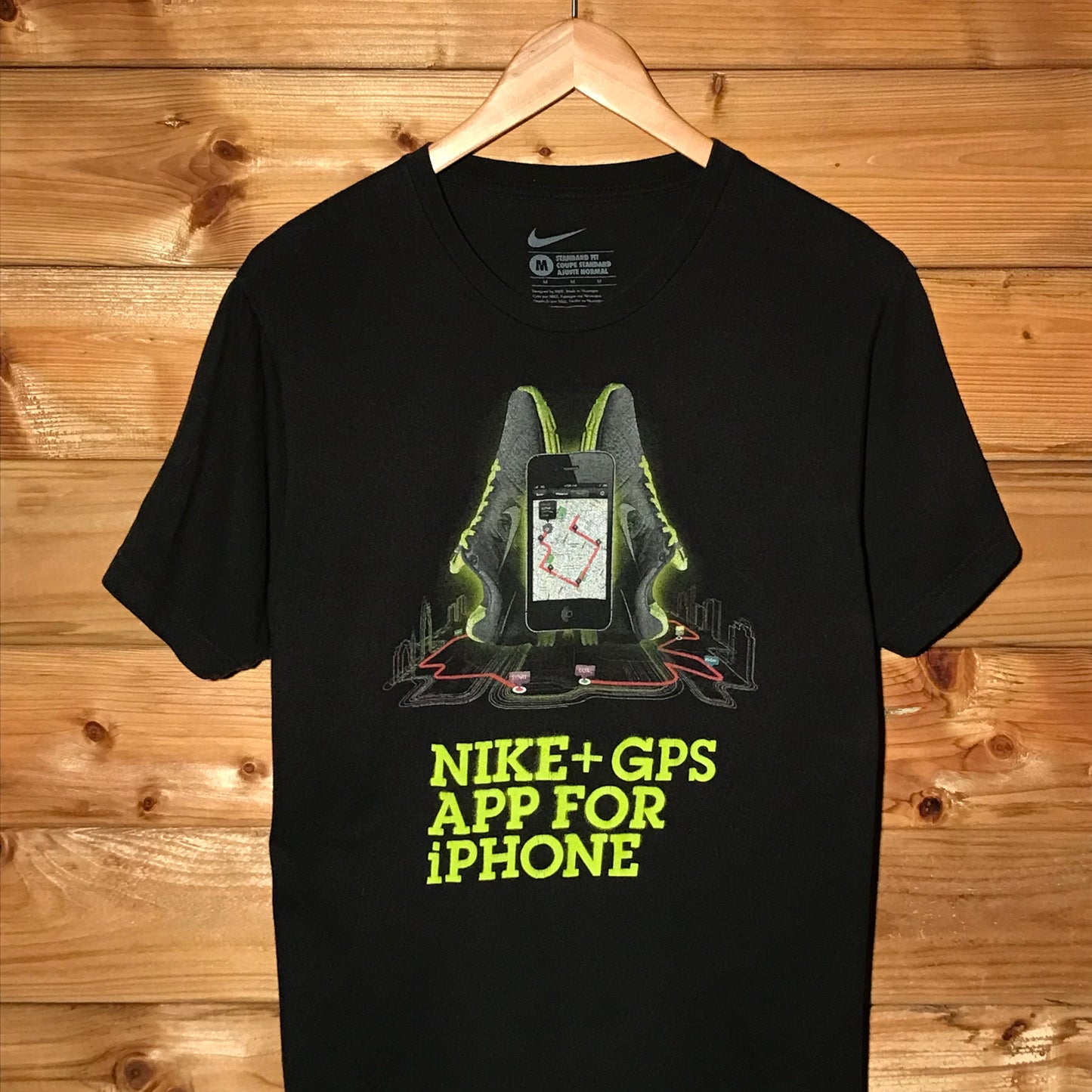 2010 Nike Plus GPS iPhone App Promo t shirt