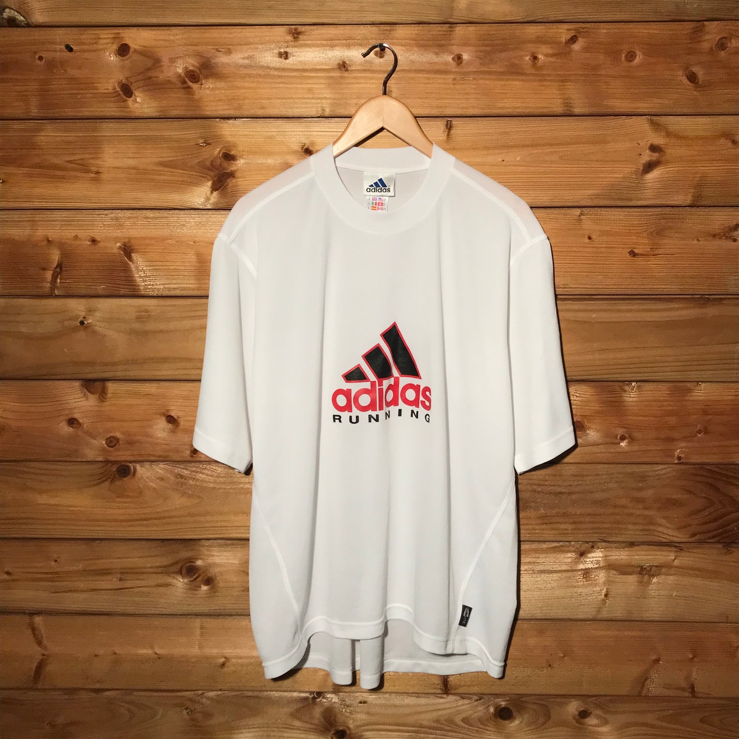 90s Adidas Running Spellout Climalite t shirt