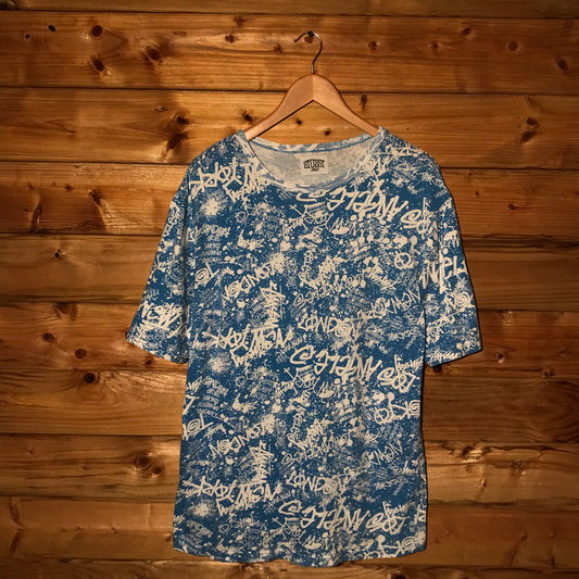Stüssy International World Tour Scattered Spellouts AOP t shirt