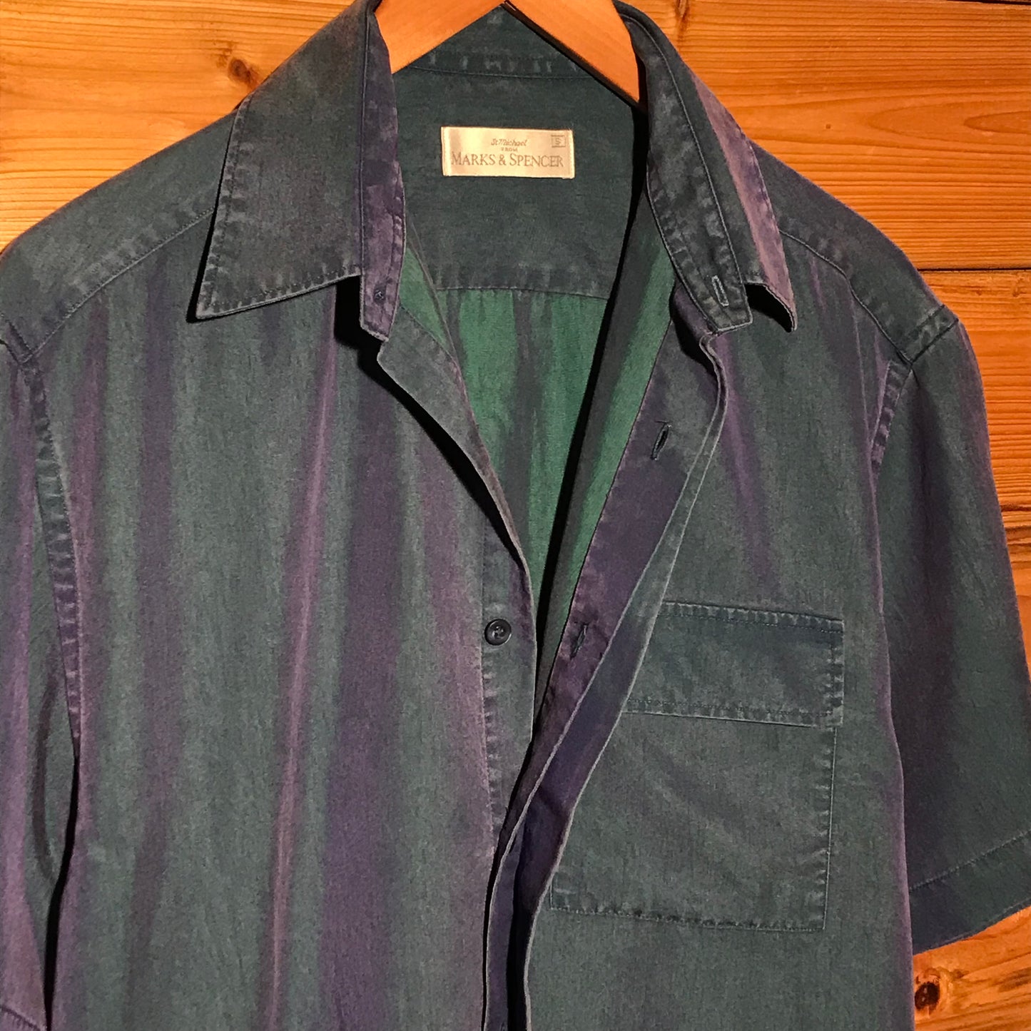 90s St Michael Colour Weft button up shirt