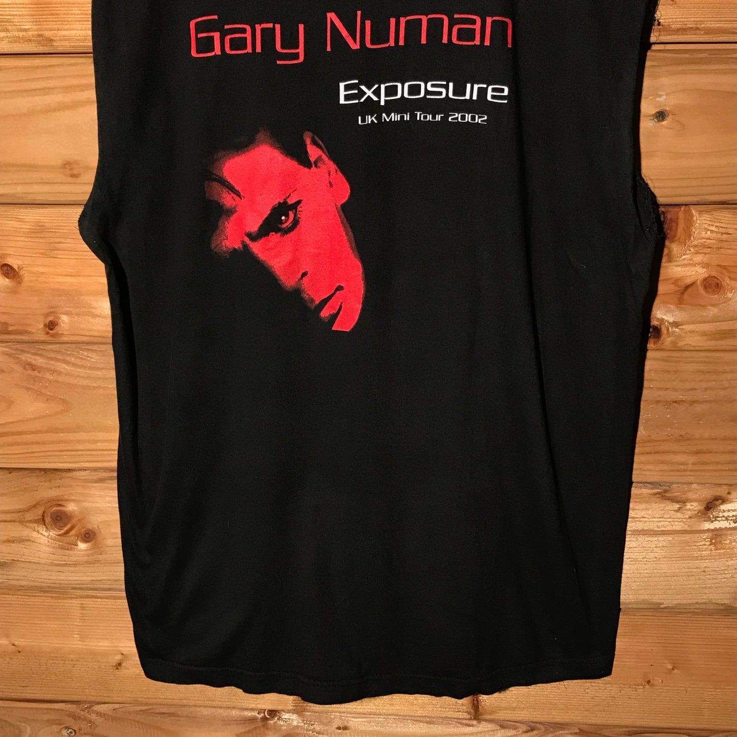 2002 Gary Numan Exposure UK Mini Tour tank top t shirt