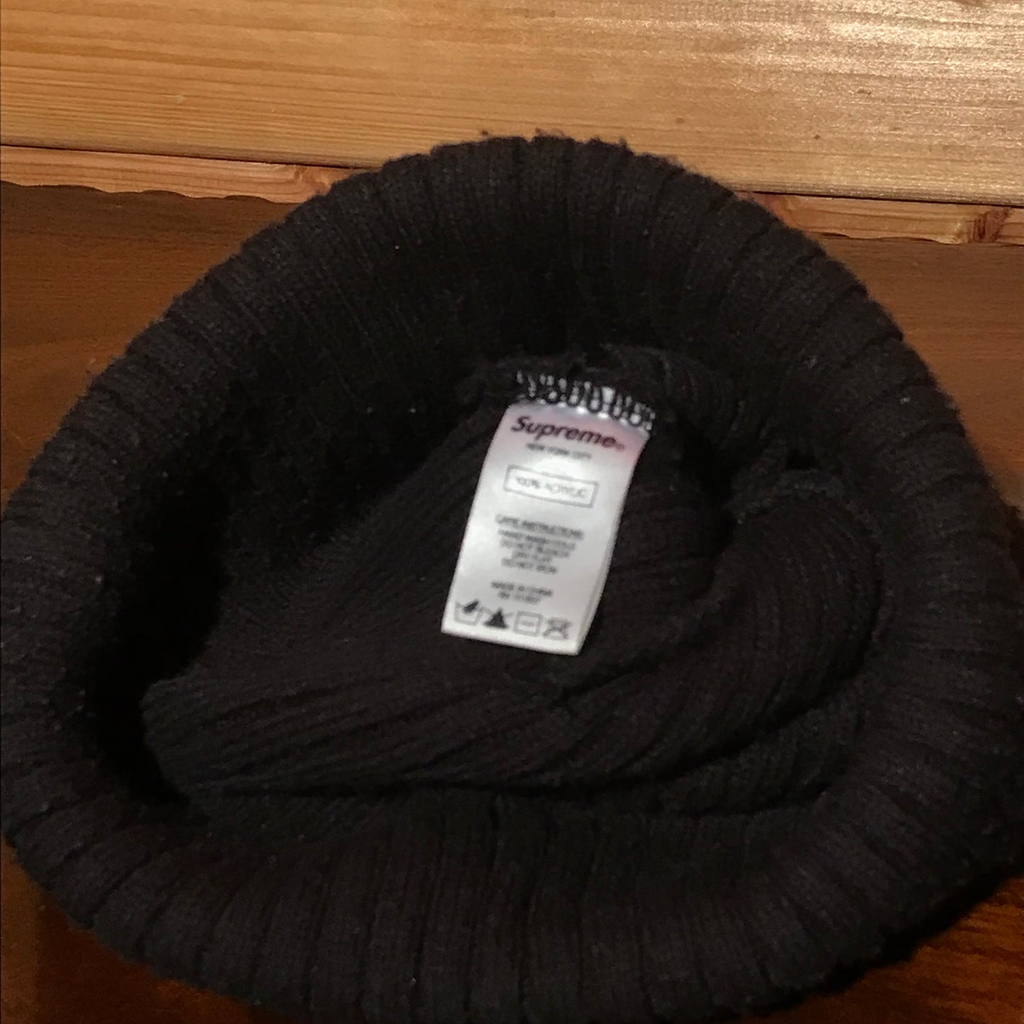 Supreme x Mark Gonzales Spellout Striped beanie