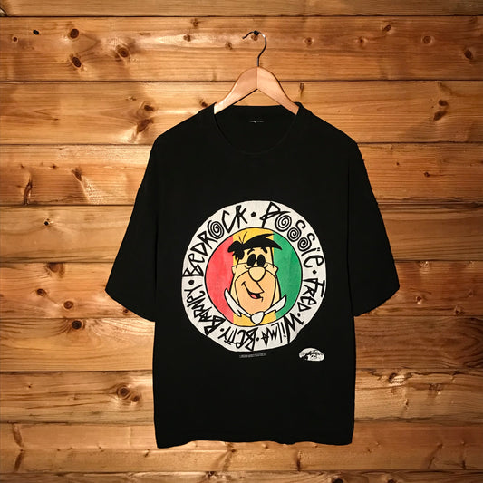 1993 The Flintstones Bedrock Possie Stüssy Parody t shirt