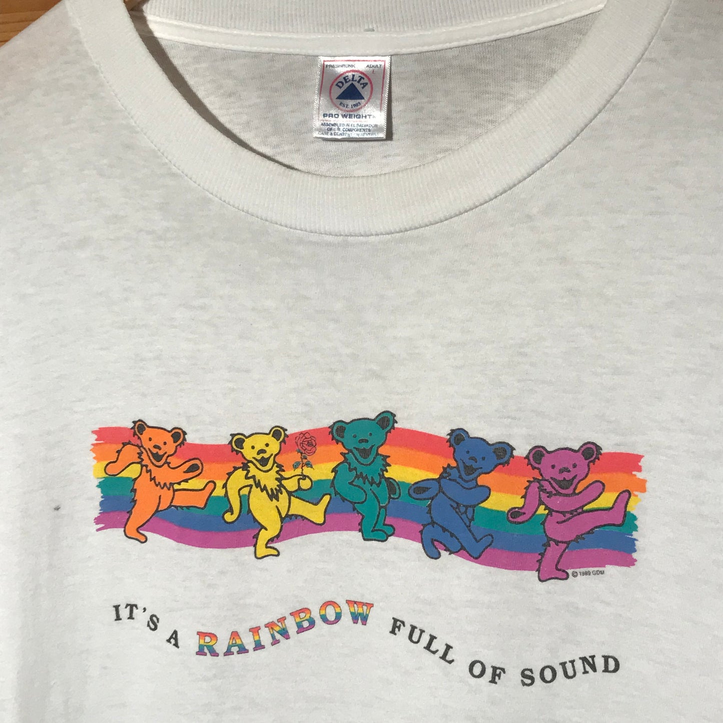 1989 Grateful Dead Rainbow Full Of Sound long sleeve t shirt