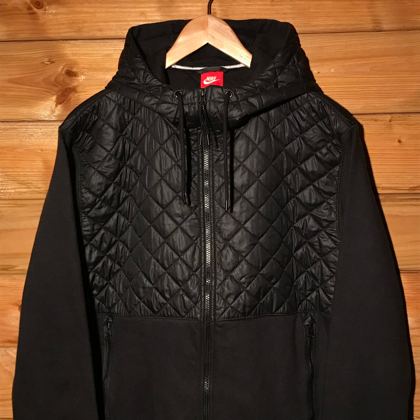 2015 Nike Quilted Tonal Tech Fleece zip up hoodie