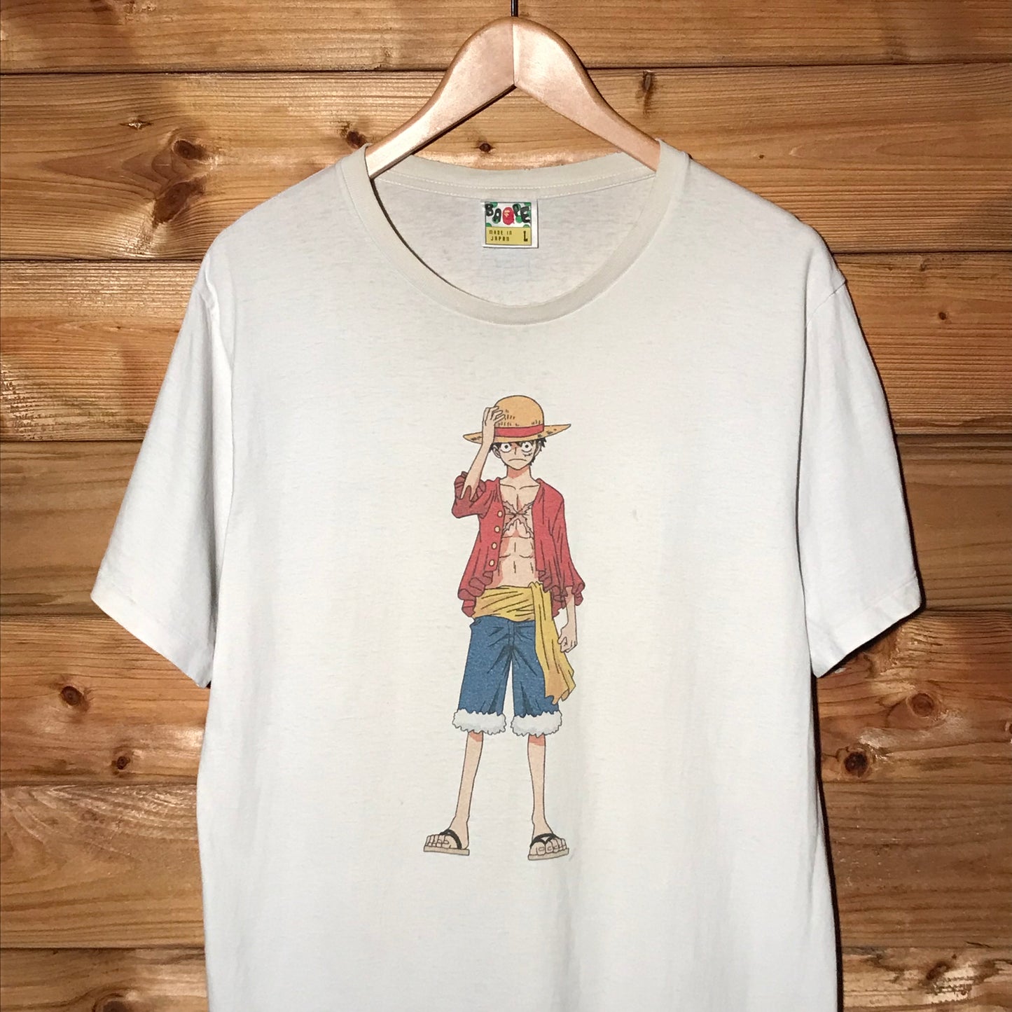 2012 Bape, A Bathing Ape x One Piece Luffy Character t shirt