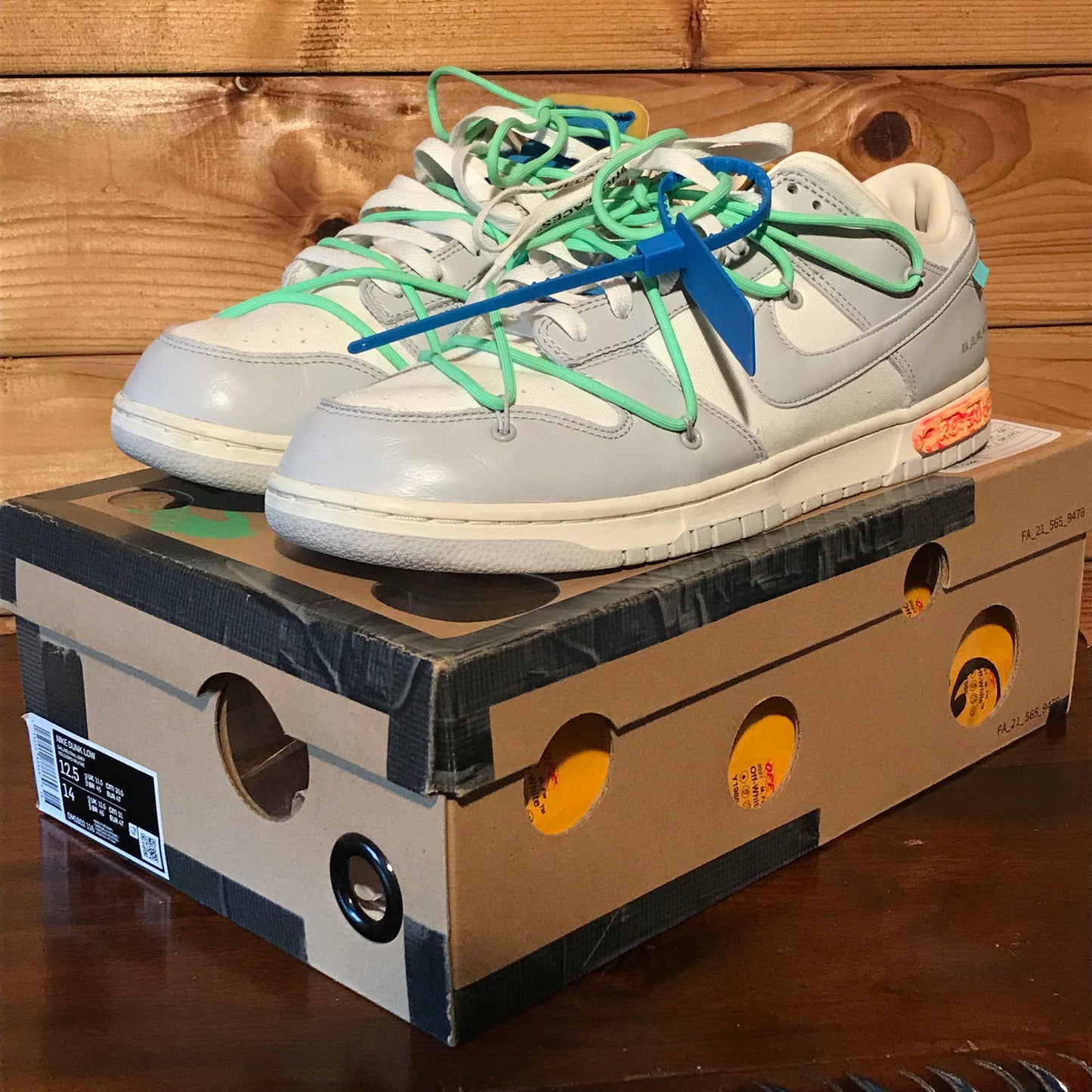 2021 Nike x Off White Dunk Low Lot 26