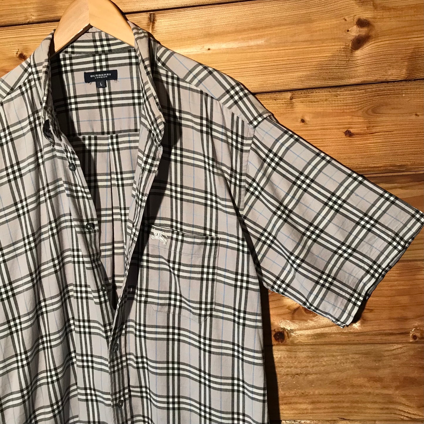 Burberry Nova Check Pattern short sleeve button up shirt