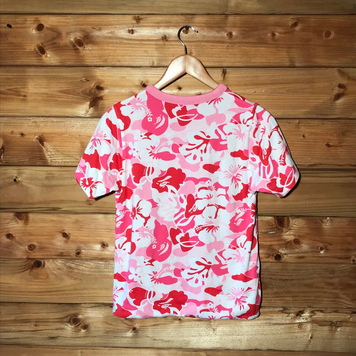 Bape, A Bathing Ape Reversible Floral Camo t shirt