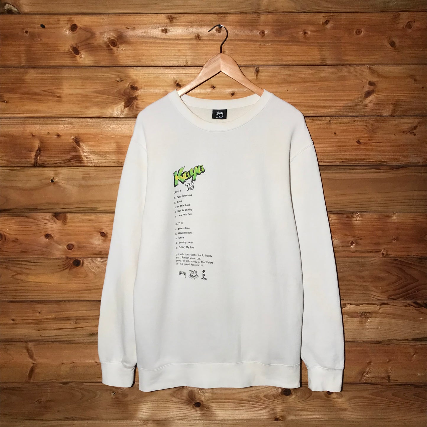 2018 Stüssy Bob Marley and The Wailers Kaya sweatshirt