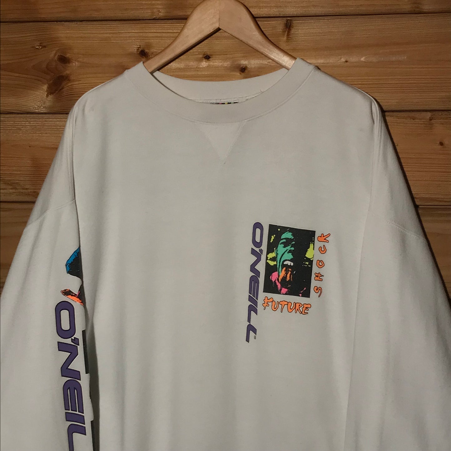 80s O'Neill Future Shock Neon Explosion sweatshirt